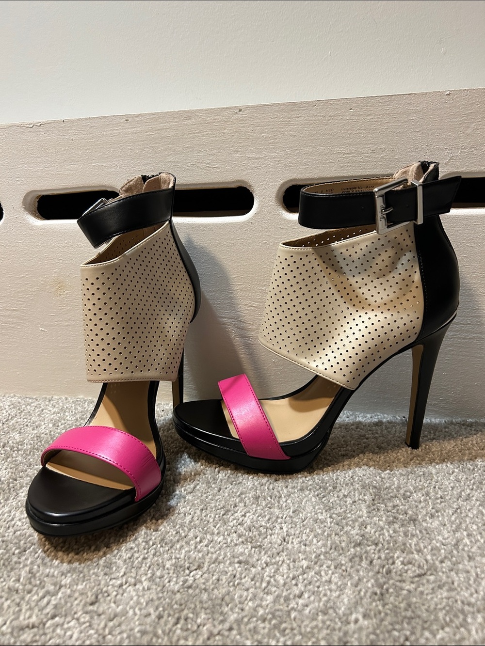 Juicy Couture Black and Pink high Heels